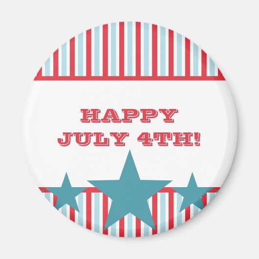 Vette sterren en Stripes Magnet (Voorkant)