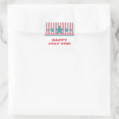 Vette Stickers van 4 juli en van het Stripes Squar (Tas)