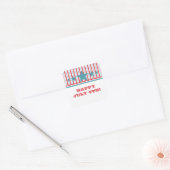 Vette Stickers van 4 juli en van het Stripes Squar (Envelop)