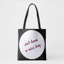 Vette Stip elke Kleur elke Tekst Tote Bag