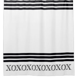 Vette streep geaccentueerd douchegordijn