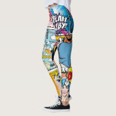 Vette strip luid, leuke Pop kunst Leggings (Links)