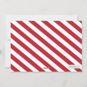 Vette stripes Merry kerstfoto's Kaart (Achterkant)