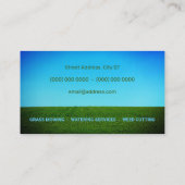 Vette tekst en gras visitekaartje (Achterkant)