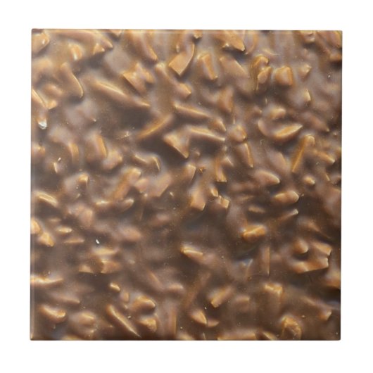 Vette Toffee Chocoladereep Origineel Tegeltje (Voorkant)