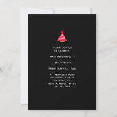 Vette typografie 50ste verjaardag kaart (Achterkant)