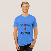 Vette typografie citaat Tri-Blend shirt (Voorkant volledig)