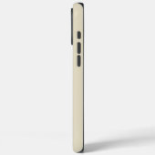 Vette typografie Zwarte en beige initialen monogra Case-Mate iPhone Case (Achterkant / Links)