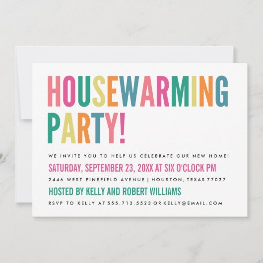 Vette uitnodiging van de partij voor opwarming van (Voorkant)