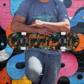 Vette Urban Graffiti & Sinaasappel Ride Fast Live  Persoonlijk Skateboard