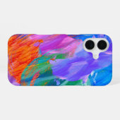Vette verf Abstract iPhone 16 Hoesje (Achterkant horizontaal)