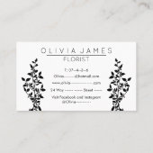 Vette, vette, roze, collage feminine  visitekaartje (Achterkant)