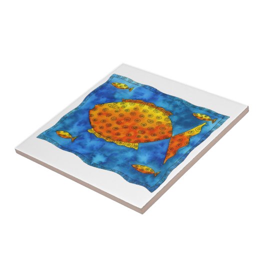 Vette Vis Tegeltje (Zijkant)