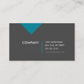 Vette visitekaartjes titaan en turkooizen (Achterkant)