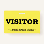 Vette "VISITOR"-badge Badge (Voorkant)