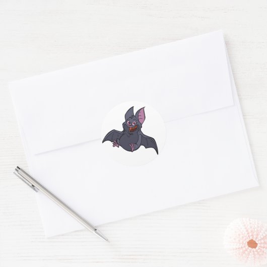 Vette vleermuis Stickers (Envelop)
