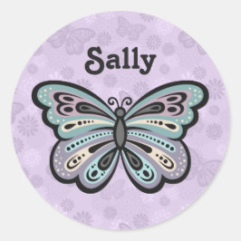 Vette vlinder stickers