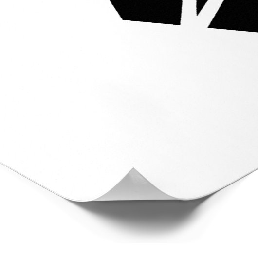 vette volleybalafbeelding poster (Hoek)