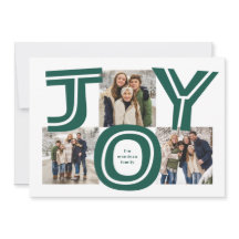 Vette vreugde drie foto moderne rode kerst