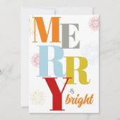 Vette vrolijke en heldere kerst Kaart (Voorkant)