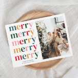 Vette Vrolijke Kerstmis Moderne Minimal Foto Feestdagenkaart<br><div class="desc">Introductie van onze Modern Merry Christmas Holiday Kaart, een veelzijdige en stijlvolle keuze voor zowel gezinnen als bedrijven. Deze kaart combineert modern design naadloos met een vleugje retro flair, waardoor het de perfecte manier is om feestvreugde te verspreiden naar uw geliefden of klanten. Stijlvol en minimalistisch design: onze Kaart van...</div>