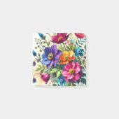 Vette Waterverf Bloemen Post-it® Notes (Voorkant)