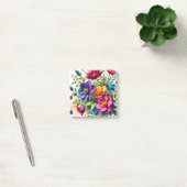 Vette Waterverf Bloemen Post-it® Notes (Kantoor)