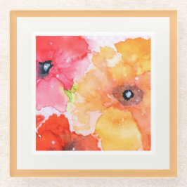 Vette Waterverf Blooms Party Servetten Luncheon Ma Glazen Onderzetter