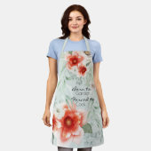 Vette Waterverf pinda's uit de tuin Schort (Gedragen)