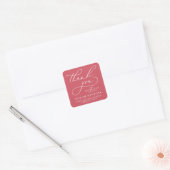 VETTE WHIMISCHE CALLIGRAFIE DANK JE WEL STICKER (Envelop)