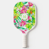 Vette zomerkleuren en bloemkolen pickleball paddle (Voorkant)