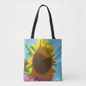 Vette Zonnebloem Canvas tas (Voorkant)
