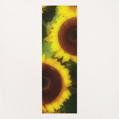 Vette zonnebloemen - modern schilderij yogamat (Voorkant)