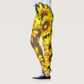 Vette zonnebloempitten Leggings (Links)