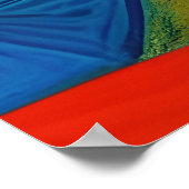 Vette zonsondergang Picasso kunst Poster (Hoek)