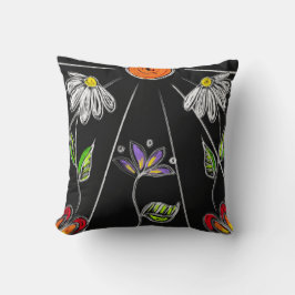 Vette zwarte en witte maaltijd met zon kussen