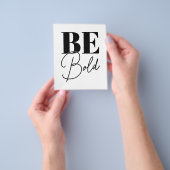 Vette zwarte en witte Motivatie offertes Flyer (Hand)