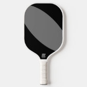 Vette zwarte grijze moderne vlekjes pickleball paddle (Voorkant)