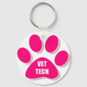 vettech paw sleutelhanger roze (Voorkant)