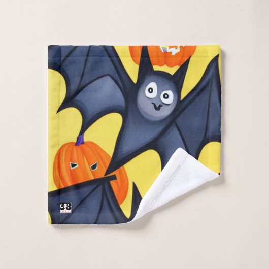 Vetten en pompoenen bad handdoek (Wasdoekje)