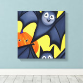 Vetten en pompoenen canvas afdruk (Insitu (Houten vloer))