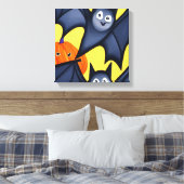 Vetten en pompoenen canvas afdruk (Insitu (Slaapkamer))