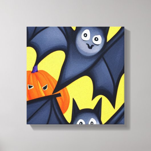 Vetten en pompoenen canvas afdruk (Voorkant)