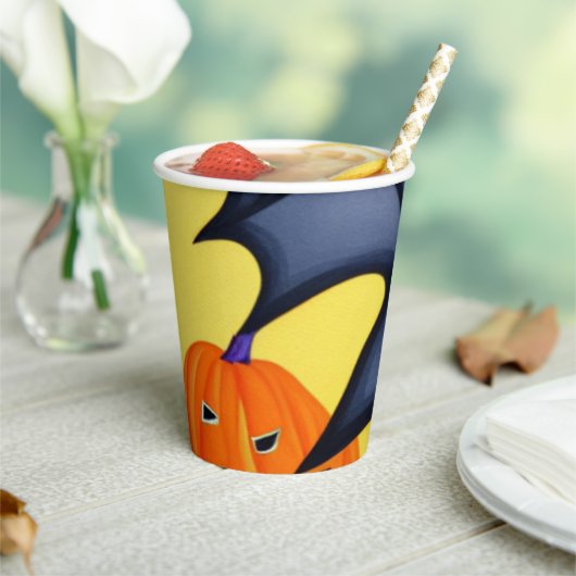 Vetten en pompoenen papieren bekers (Insitu)