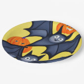 Vetten en pompoenen papieren bordje (Gekanteld)