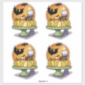 Vetten en pompoenen sticker (Vel)