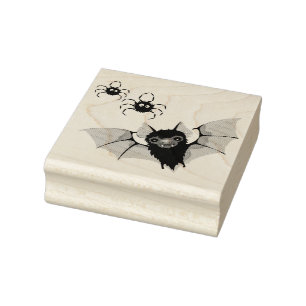 Vetten en spinnen rubberstempel