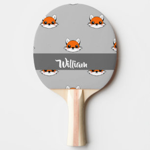 Vetten op grijs tafeltennisbatje