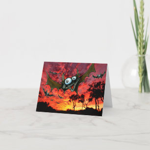 Vetten op zonsondergang feestdagen kaart