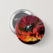 Vetten op zonsondergang ronde button 5,7 cm (Voorkant /achterkant)
